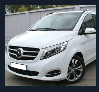 Mercedes V Class Белый 7 мест на свадьбу