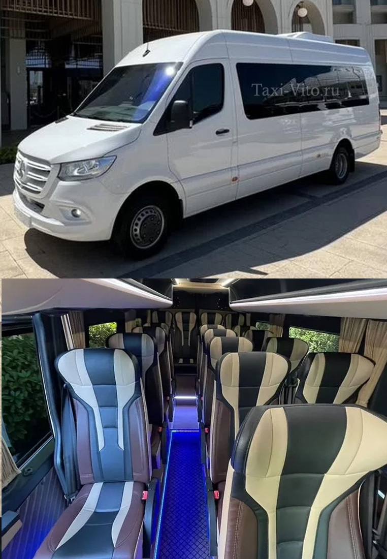 Аренда Mercedes Benz Sprinter VIP заказ с водителем в Москве